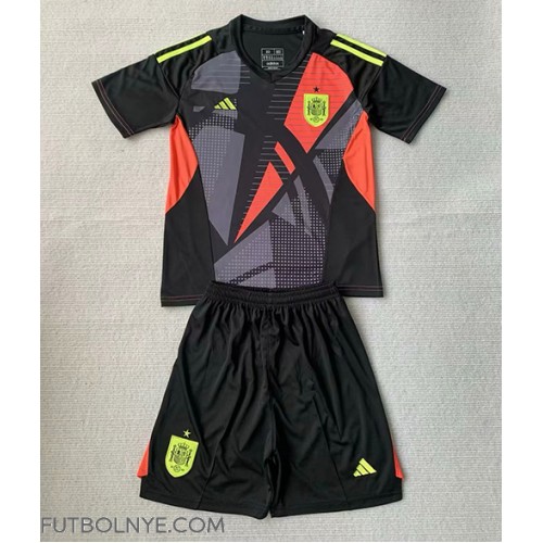 Camiseta España Portero Visitante Equipación para niños Eurocopa 2024 manga corta (+ pantalones cortos)